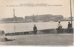 76 - GRAND QUEVILLY - Vue Générale De L' Usine De La Compagnie Saint Gobain, Prise à Dieppedalle - Le Grand-Quevilly