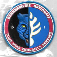 Ecusson PVC GENDARMERIE NATIONALE TOUS UNIS VIGILANTS SEREINS - Police & Gendarmerie