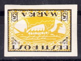 Estonia 1919 Mi#13 X K Error - Inverted Yellow Printing, Mint Hinged - Estland