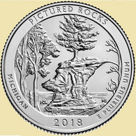 USA Quarter 1/4 Dollar 2018 D, Pictured Rocks National Lakeshore - Michigan, KM#669, Unc - 2010-...: National Parks