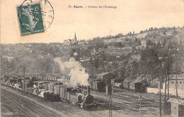 CPA - FRANCE - 47 - AGEN - Coteau De L'Ermitage - Train - Chemin De Fer - Agen