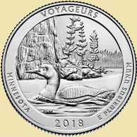 USA Quarter 1/4 Dollar 2018 D, Voyageurs - Minnesota, KM#671, Unc - 2010-...: National Parks