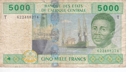 BILLETE DEL CONGO DE 5000 FRANCS DEL AÑO 2002  (BANKNOTE) - Repubblica Del Congo (Congo-Brazzaville)
