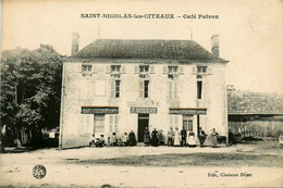 St Nicolas Les Citeaux * Façade Le Café Restaurant épicerie PATRON * MILLOT Boulangerie - Autres & Non Classés