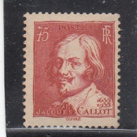 France - Année 1935 - Neuf** N°YT 306 - Jacques Callot - Unused Stamps