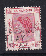 Hong Kong: 1954/62   QE II     SG182a     25c   Rose-red   Used - Oblitérés