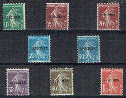 FRANCE - N° CI 139 ...195 - SEMEUSE - 8 Différentes Surchargées SPECIMEN - **/*. - Specimen