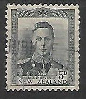 NOUVELLE-ZELANDE-George VI Type Ff  N°287  Année:1937 - Used Stamps