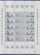 Wallis Et Futuna N°346A - Feuille Entière - Neuf ** Sans Charnière - TB - Unused Stamps