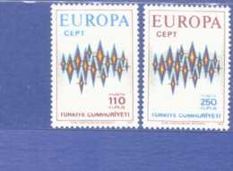 CEPT Sterne Türkei 2253 - 2254 ** Postfrisch MNH - 1972