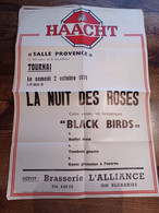 Bière, Beer HAACHT - Programme A3 : La Nuit Des Roses (Tournai 1971) Brasserie De L'Alliance (Bléharies) - Programmi