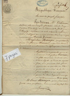 VP21.154 - FONTAINE CHALENDRAY - Acte De 1853 - Vente De Terre Sise à VILLIERS COUTURE Par Mr FAVREAU à Mr RANGER - Manuscrits