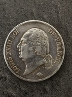 5 FRANCS ARGENT 1822 A PARIS LOUIS XVIII TETE NUE / SILVER FRANCE - 5 Francs