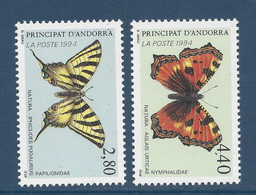 ⭐ Andorre Français - YT N° 451 Et 452 ** - Neuf Sans Charnière - 1994 ⭐ - Unused Stamps