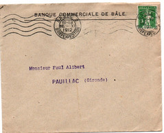 Banque Commerciale De Bâle 1912 - Perforé C - Perfint - Perforés