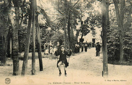 Cenon * Hôtel St Martin * Balançoire Jeux D'enfants * Villageois - Autres & Non Classés