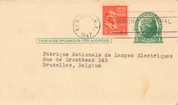 ENTIER POSTAL 1c + Complément D'affranchissement 0,5c - 1947 - 1941-60