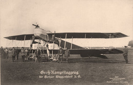 Aviation * Carte Photo * Aviateurs Et Avion Ancien * Gross Kampfflugzeug Der Gothaer Waggonfabrik - Autres & Non Classés