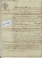 VP21.159 - LOULAY - Acte De 1846 - Contrat De Mariage - Mr MARCHESSEAU à LA CROIX COMTESSE & Melle MERCIER à SALEIGNES - Manuscrits