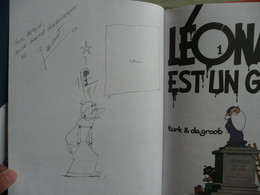 LEONARD 1 EST UN GENIE TURK DE GROOT DEDICACE NOMINATIVE DE GROOT 2000 EDITIONS DU LOMBARD - Autographs