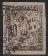 TAXE - N°8 - COLONIES GENERALES - OBLITERATION - MYTHO - COCHINCHINE. - Segnatasse