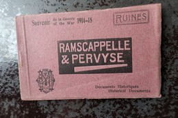 Nieuwpoort Diksmuide Souvenir De La Guerre 1914-18 Ramscappelle-Pervyse, 10 Postkaarten - Houthulst