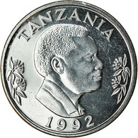 Monnaie, Tanzania, Shilingi, 1992, British Royal Mint, SUP, Nickel Clad Steel - Tanzania