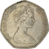 Monnaie, Grande-Bretagne, Elizabeth II, 50 New Pence, 1970, TB+, Cupro-nickel - 50 Pence