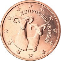 Chypre, 2 Euro Cent, 2013, SPL, Copper Plated Steel, KM:New - Cyprus