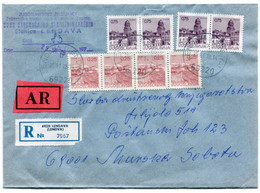 YUGOSLAVIA 1976 Definitive 0.25 D. With Constant Flaw "thick Base To V" On Cover.  Michel 1660 - Imperforates, Proofs & Errors