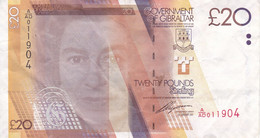 BILLETE DE GIBRALTAR DE 20 POUNDS DEL AÑO 2011  (BANKNOTE-BANK NOTE) - Gibraltar