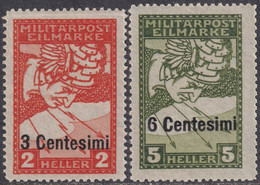 Espressi Serie Completa Sass 4 MNH** CV 150 - Occupazione Austriaca