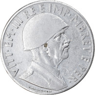 Monnaie, Albania, Vittorio Emanuele III, Lek, 1939, Rome, TTB+, Stainless Steel - Albania