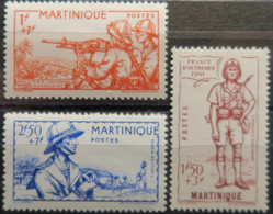 LP3844/734 - 1941 - COLONIES FRANÇAISES - MARTINIQUE - SERIE COMPLETE - N°186 à 188 NEUFS** - Unused Stamps