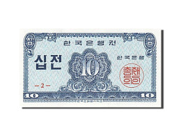 Billet, South Korea, 10 Jeon, 1962, NEUF - Corea Del Sur