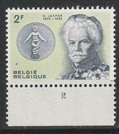 Belgie OCB 1283 ** MNH Met Plaatnummer 2. - 1961-1970