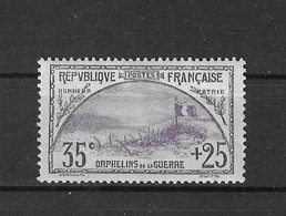 1917 - FRANCIA - PRO ORFANI DI GUERRA - CATALOGO YVERT T. N.152 - LINGUELLATO - Unused Stamps