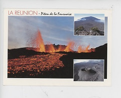 Ile De La Réunion :  Piton De La Fournaise (cp Vierge N°27 R. Bernard Photographe) Multivues - Autres & Non Classés