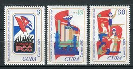 Cuba 1980. Yvert 2234-36 ** MNH. - Blocks & Kleinbögen