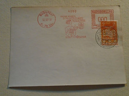 D191907  Hungary -Special Postmark - 1937  Print Exhibition - EMA  -  Red Meter -  Freistempel - Vignette [ATM]