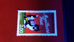 1997 N° 3123  OBLITERE  VOEUX POUSSIERE X CHAT ET SOURIE DOUBLE 31.12.98  / SCANNE 4 PAS A VENDRE - Used Stamps