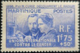 LP3844/716 - 1938 - COLONIES FRANÇAISES - MARTINIQUE - Pierre Et Marie CURIE - N°167 NEUF* - Unused Stamps