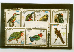 CUBA. N° 3133/9 (FORTE COTE) Thème Oiseaux, Neuf **,   Voir Scann, TTB/SUP - Blocks & Kleinbögen
