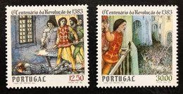 PORTUGAL, **MINT, Uncirculated Full Set, 2 Vls. « 6º Centenário Da Revolução De 1383 », 1983 - Unused Stamps