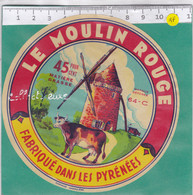 A2376 FROMAGE  CAMEMBERT LE MOULIN  A VENT ROUGE SERRES MORLAAS    BASSES PYRENEES - Cheese