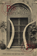 AFRICA. ZAMBIA. ARABIC CARVED DOOR AND IVORY TUSKS. - Sambia