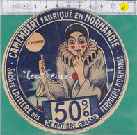 A2399 FROMAGE CAMEMBERT LE PIERROT FERMIERS NORMAND CALVADOS 50% - Cheese