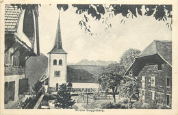 Postcard Switzerland Kirche Guggisberg Clocktower - Guggisberg