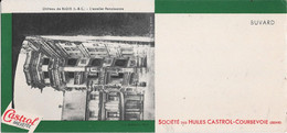 Buvard Société Des Huiles CASTROL-COURBEVOIE (Seine) Cliché Château De Blois - L'Escalier Renaissance - Gas, Garage, Oil