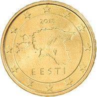 Estonia, 10 Euro Cent, 2018, TTB+, Laiton, KM:New - Estland